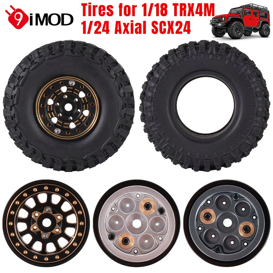 Wheel Hub / Tires Tire For 1/18 TRX4M 1/24 SCX24