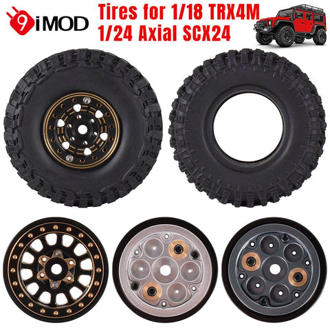 Wheel Hub / Tires Tire For 1/18 TRX4M 1/24 SCX24