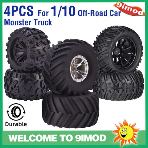Neutral Universal RC 1/10 Off-Road Monster Truck Tires Black 10