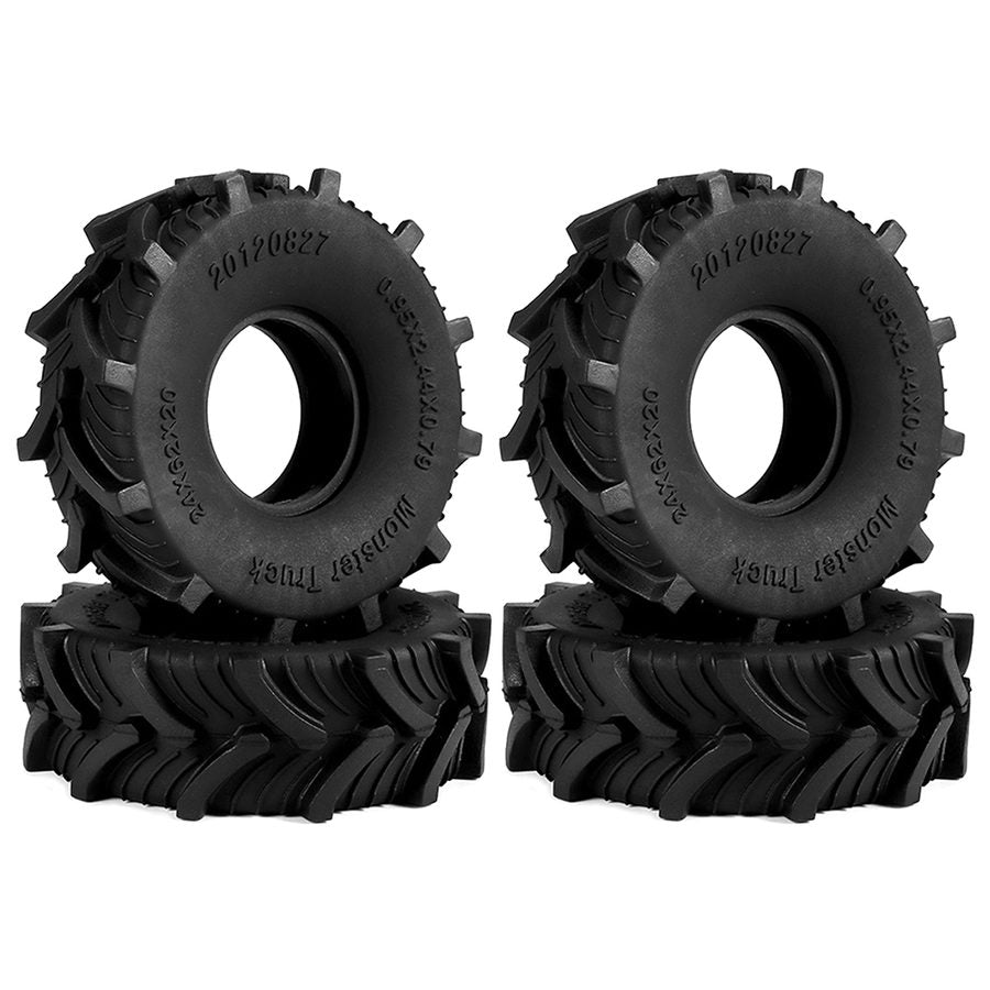 1.0 inch Tire For SCX24 TRX4M Set
