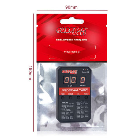 surpass hobby 80A-Pro-V2 Brushed ESC A3 /25MM Fan / Program Card