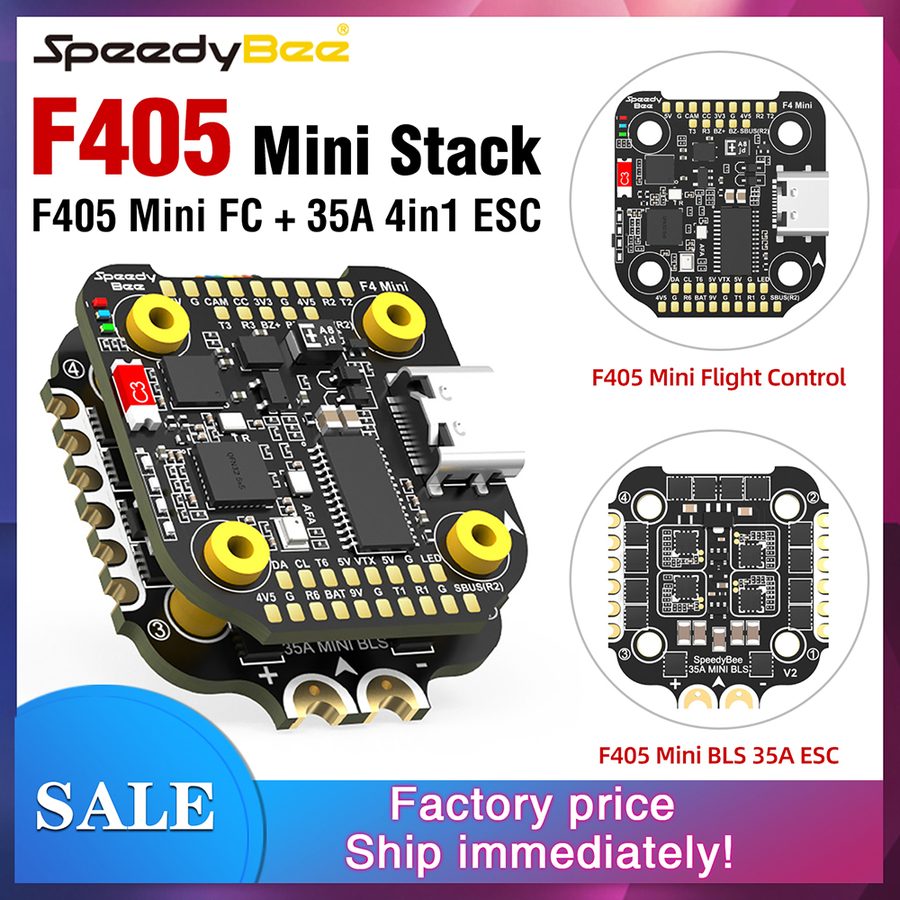 SpeedyBee SB-F4MINI-STACK Flight Controller / ESC Stack