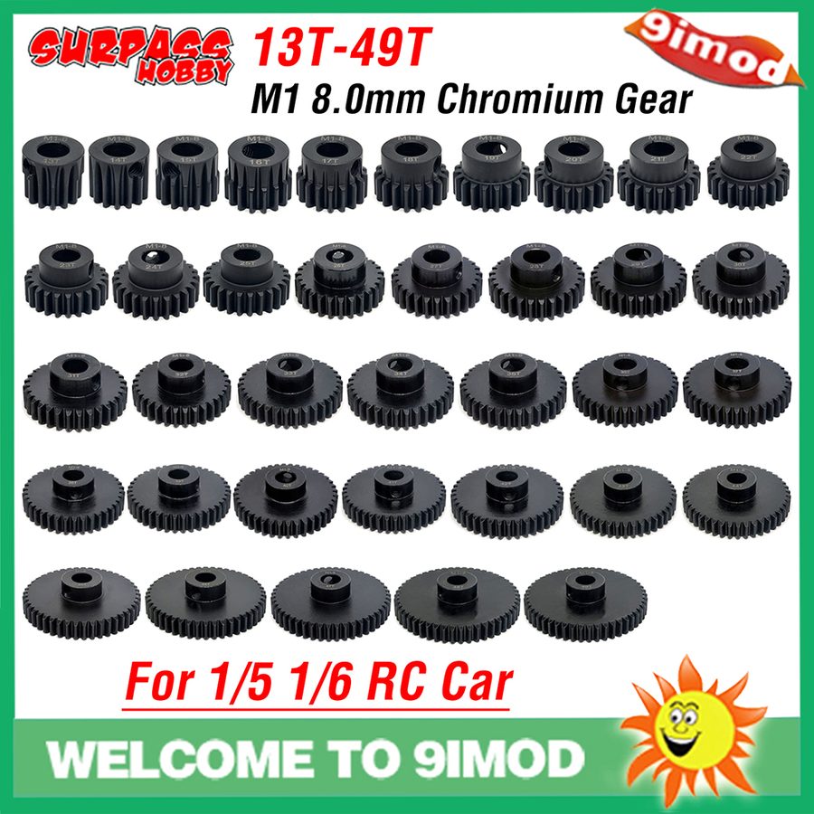 M1 8mm 13T-20T 21T-25T 26T-30T 31T-40T 41T-49T Pinion Motor Gear