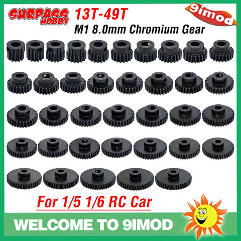 M1 8mm 13T-20T 21T-25T 26T-30T 31T-40T 41T-49T Pinion Motor Gear