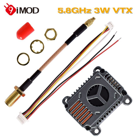 Airplane Parts 5.8GHz 3W FPV Camera 48CH 25/1000/2000/3000mW Drone