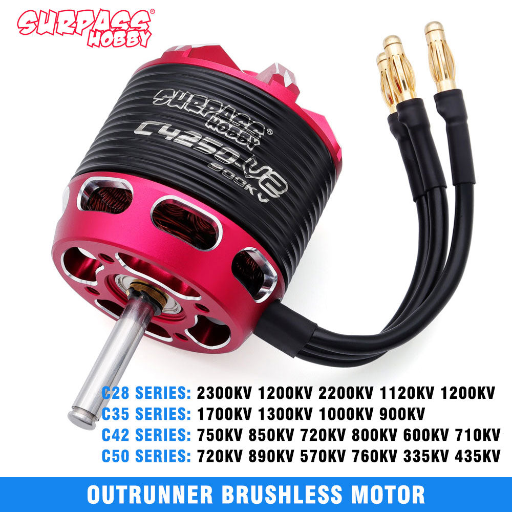 SURPASS HOBBY C Series V2 outrunner brushless motor - all series