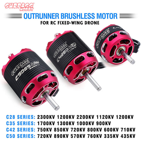 SURPASS HOBBY C Series V2 brushless motor for RC fixed-wing